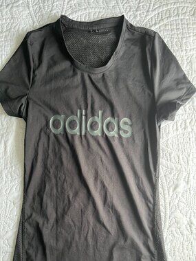 Black women's Adidas workout shirt